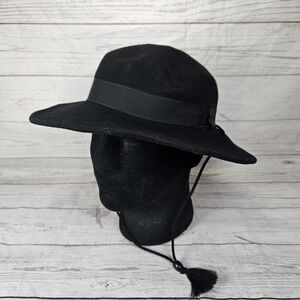 Wool Fedora Hat New York Hat Co Size Medium Black Made In USA